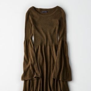 AEO BELL-SLEEVE SWEATER DRESS